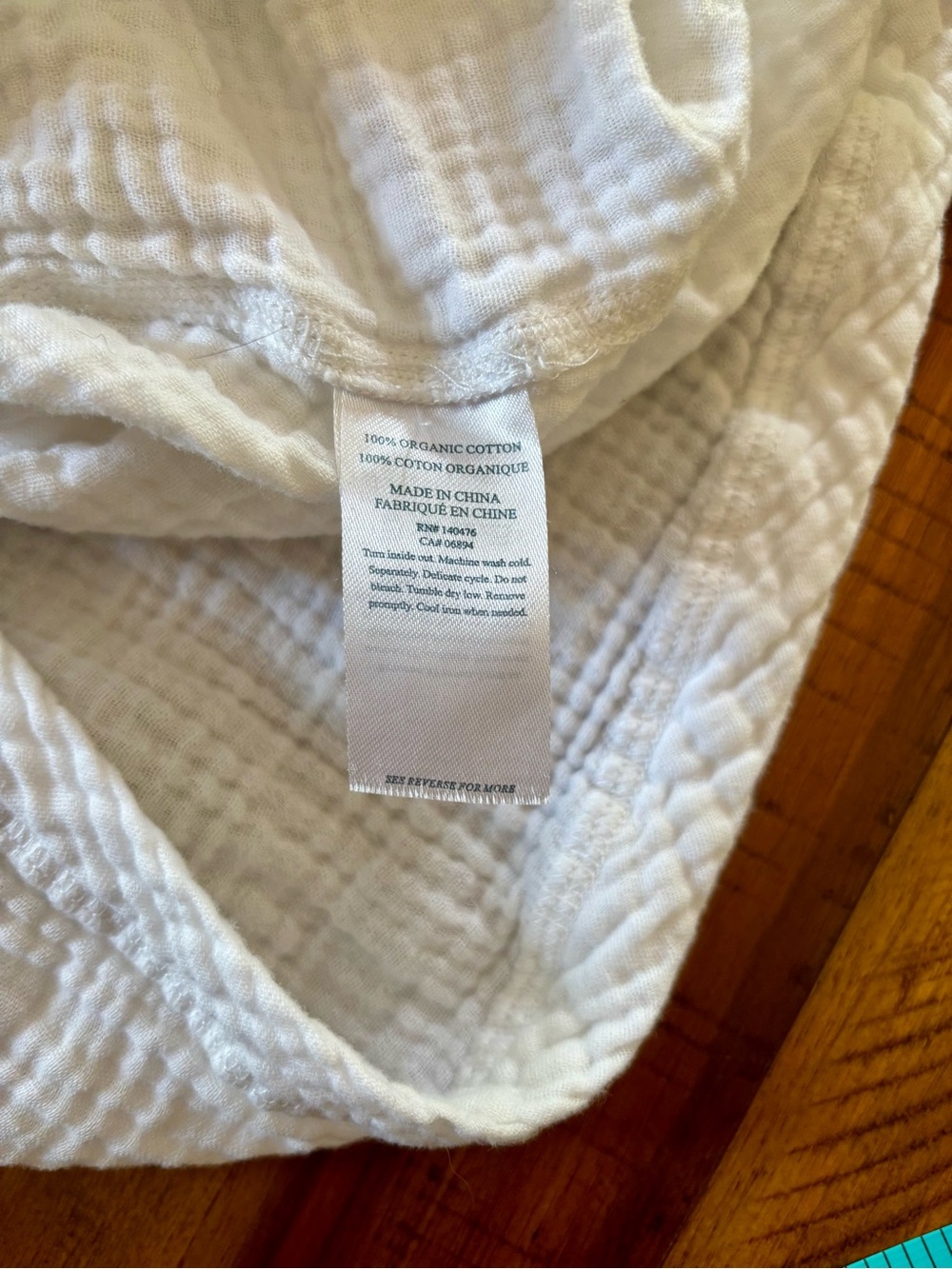 Faherty organic cotton gauze scoop neck tank - L - Picture 9 of 9